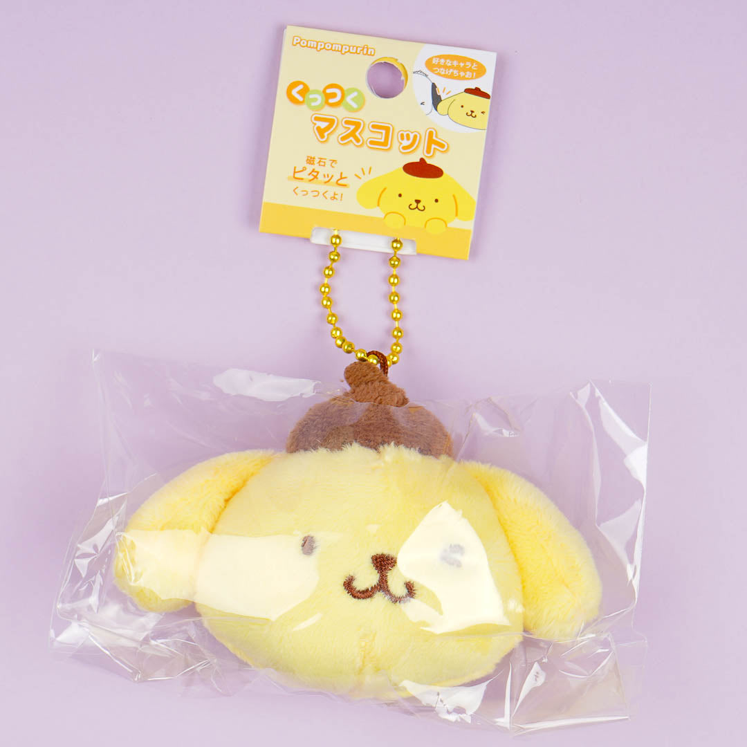 Pompompurin Wink Cheek To Cheek Magnet Plushie Charm
