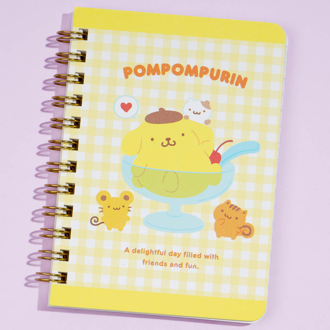 Pompompurin Pudding B7 Ring Notebook