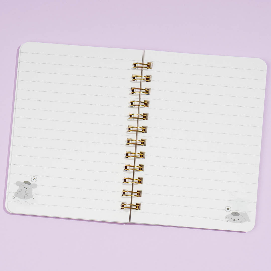 Pompompurin Pudding B7 Ring Notebook