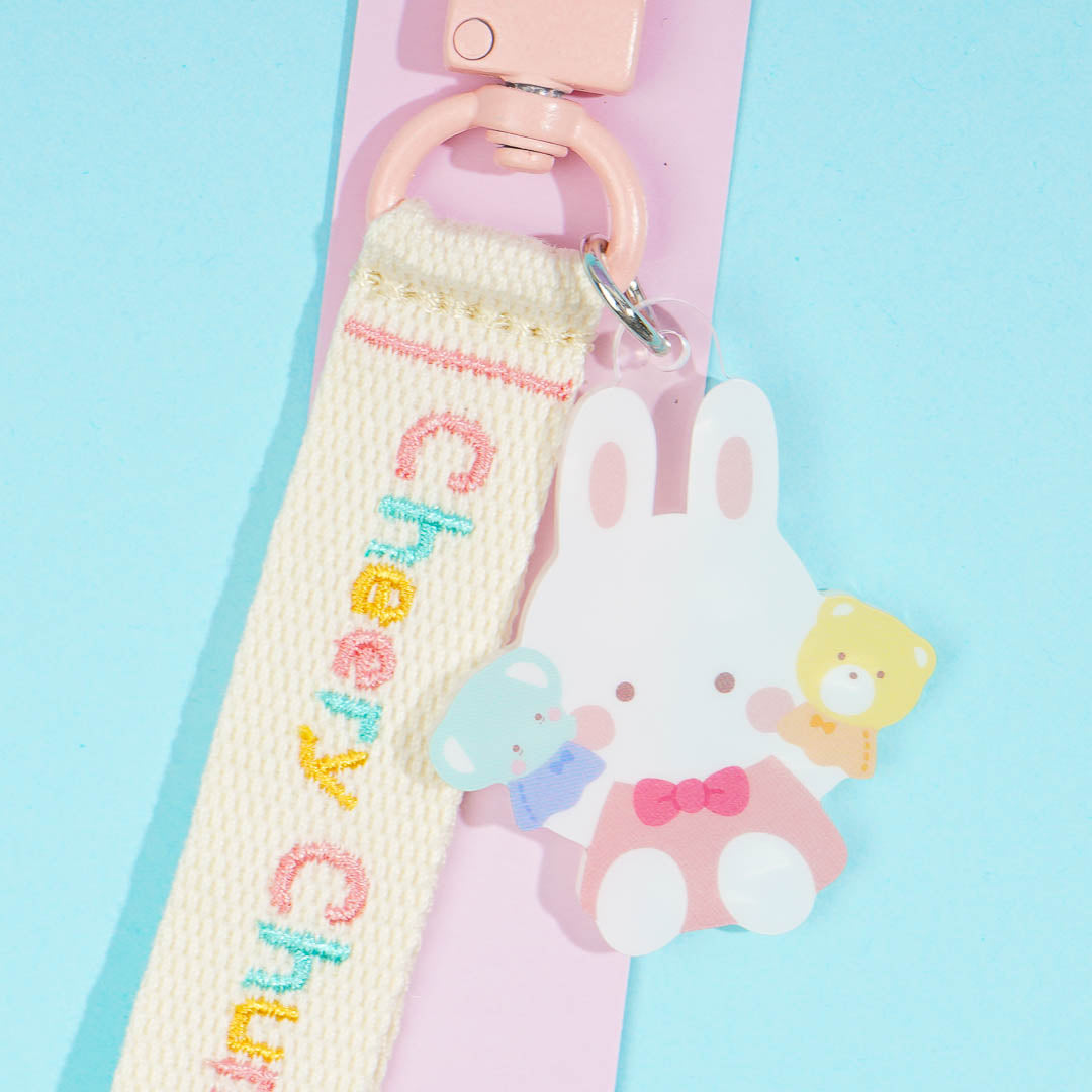 Cheery Chums Embroidered Tag Key Holder