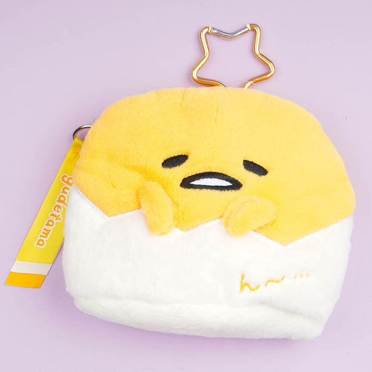Gudetama Face Plushie Pouch With Window