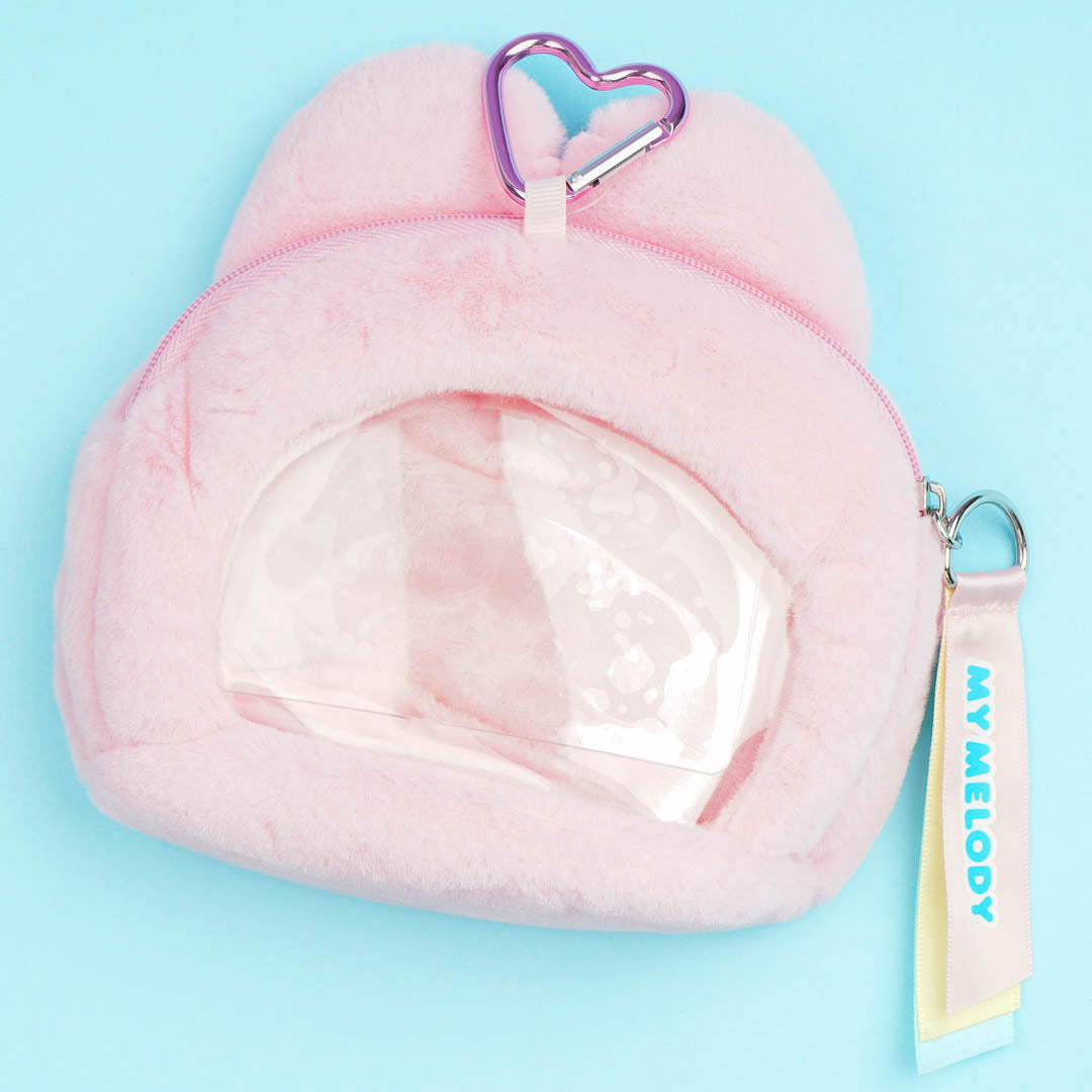 My Melody Face Plushie Pouch With Window