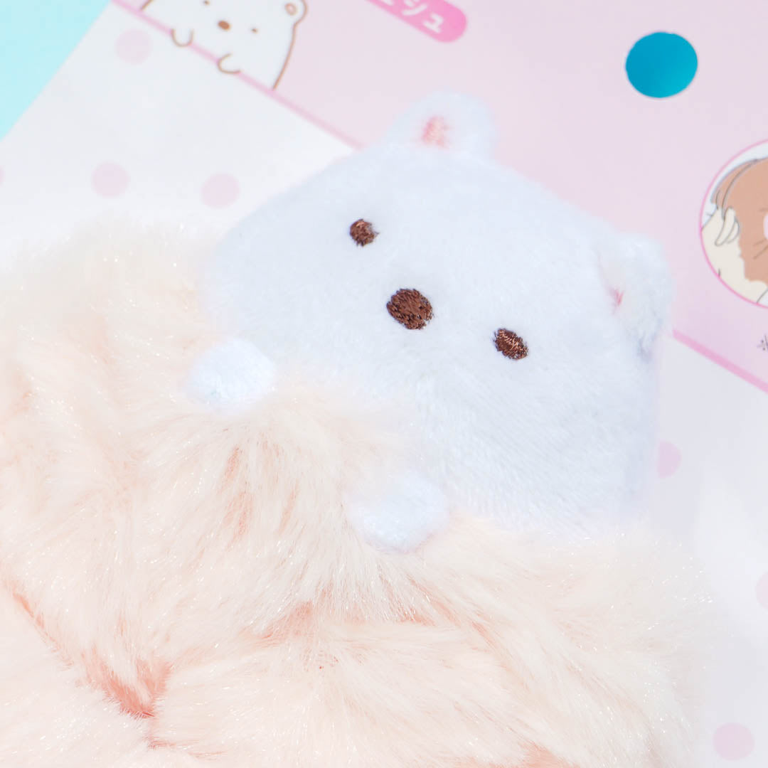Sumikko Gurashi Furry Hair Scrunchie - Shirokuma