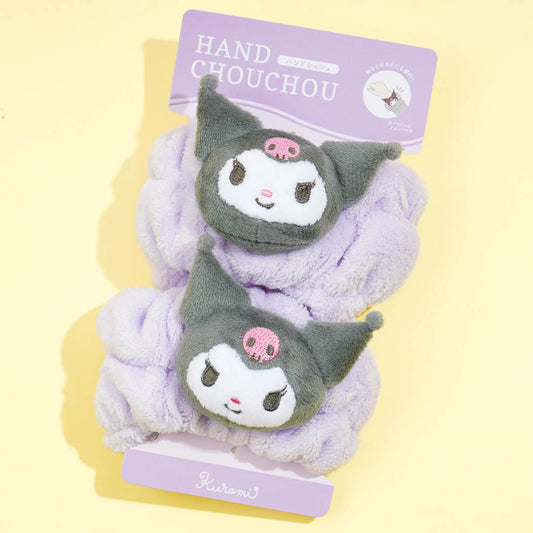 Kuromi Fluffy Hand Scrunchie Set