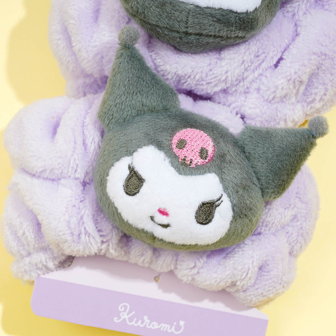 Kuromi Fluffy Hand Scrunchie Set