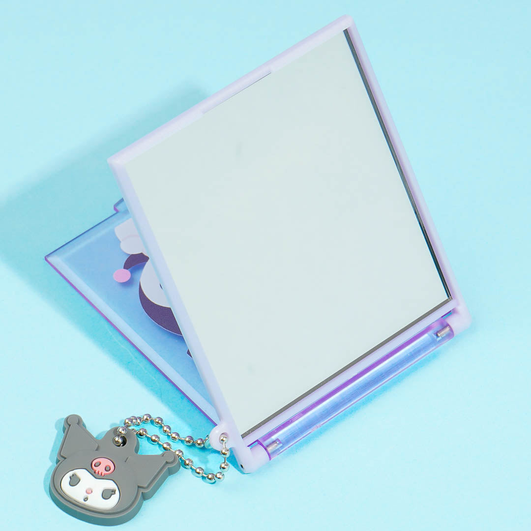 Kuromi & Baku Compact Mirror With Charm