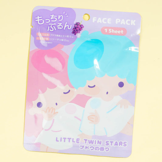 Little Twin Stars Moisturizing Face Pack - Grape
