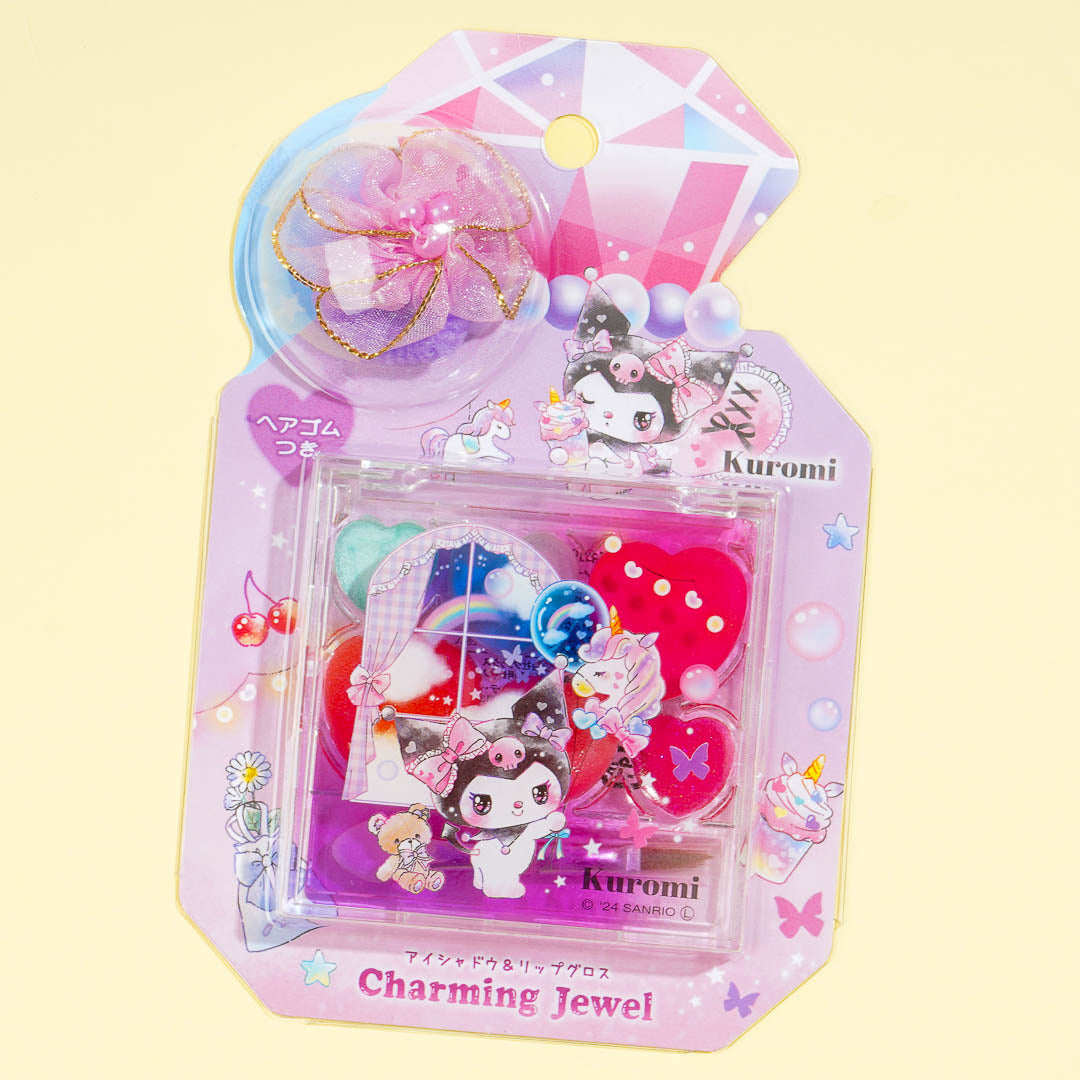 Kuromi Charming Jewel Mini Lip Gloss & Eyeshadow Palette
