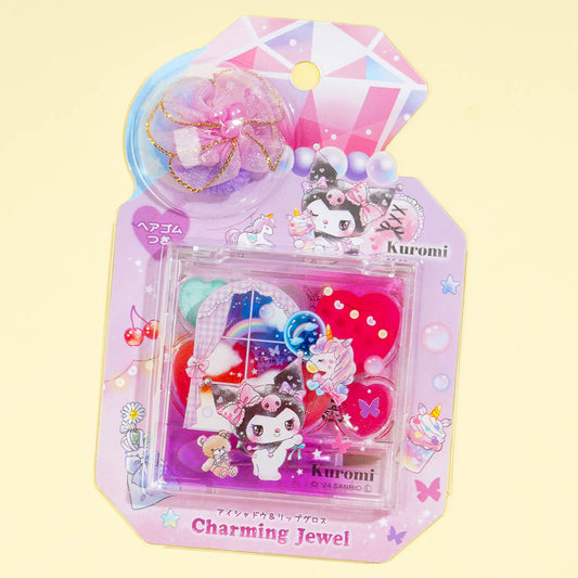 Kuromi Charming Jewel Mini Lip Gloss & Eyeshadow Palette