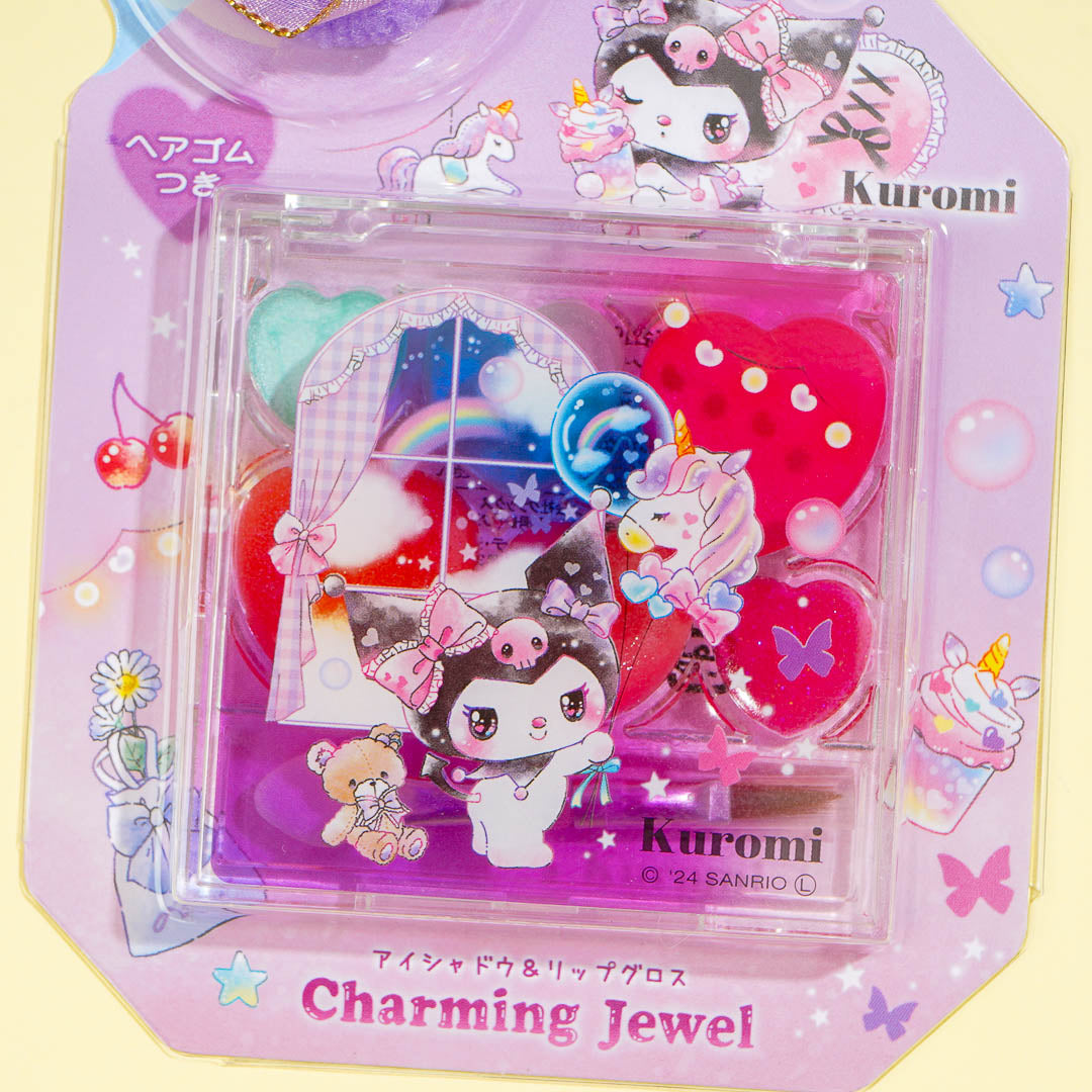 Kuromi Charming Jewel Mini Lip Gloss & Eyeshadow Palette