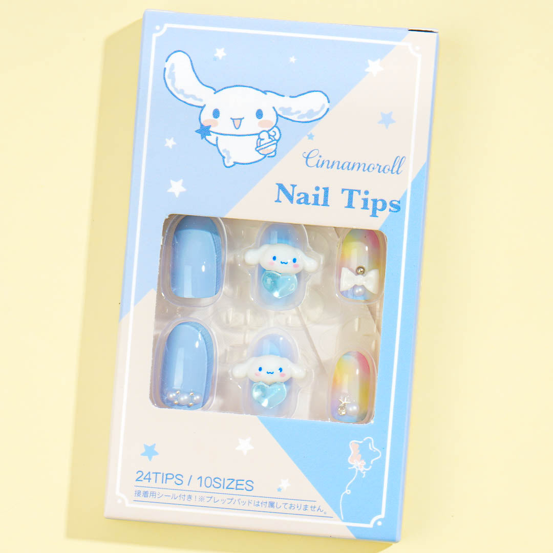 Cinnamoroll Glam Pearl Press-On Nail Tips
