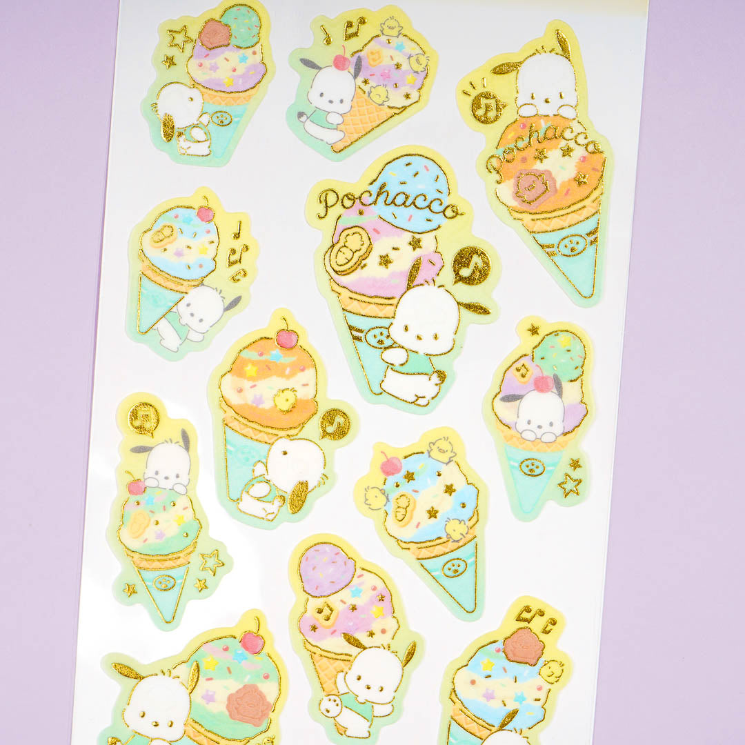 Pochacco Ice Cream Party Stickers