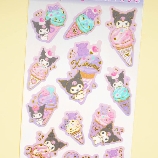 Kuromi Ice Cream Party Stickers
