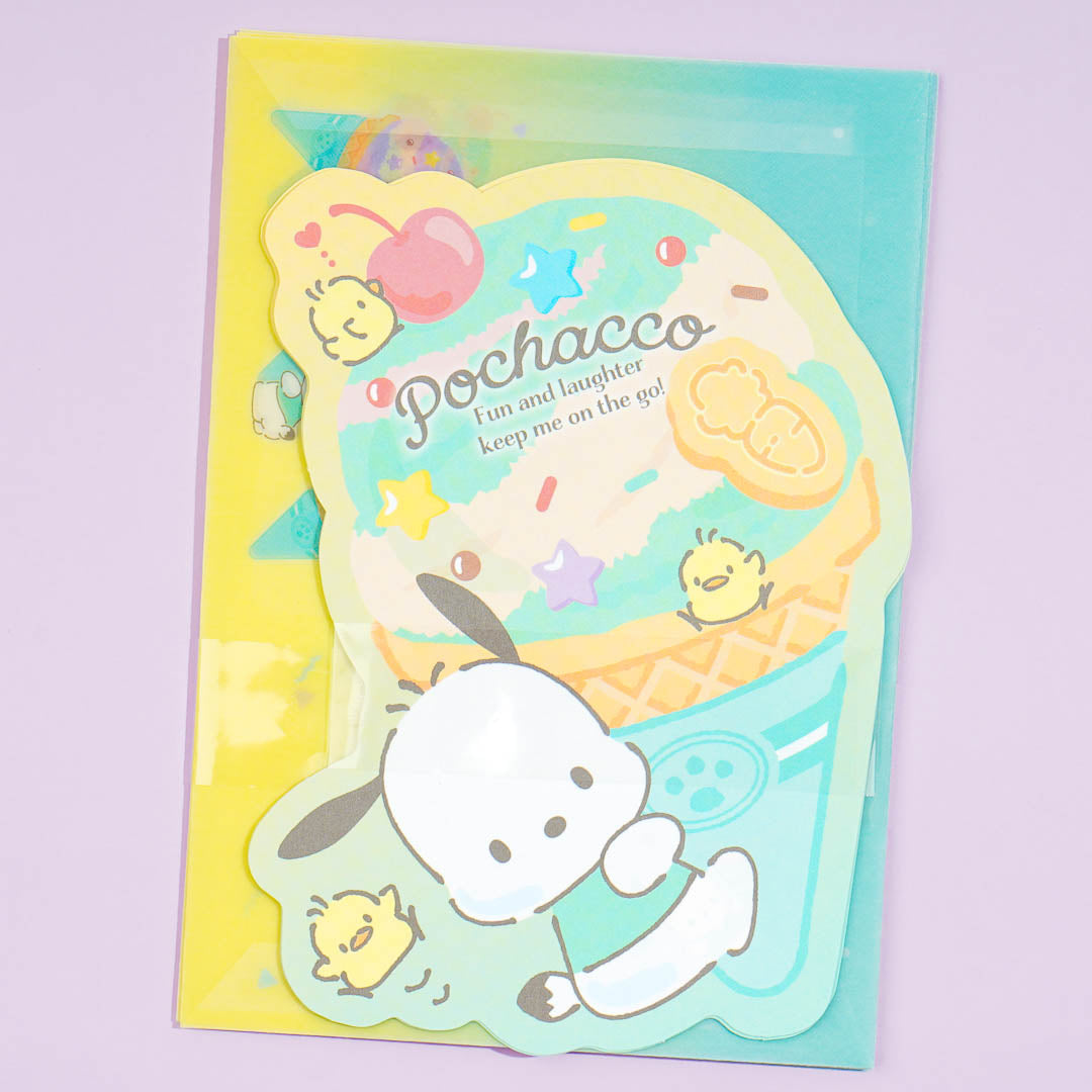Pochacco Ice Cream Party Letter Set