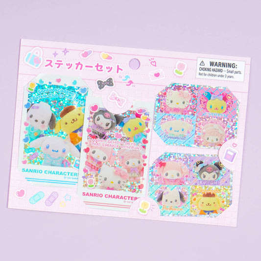 Sanrio Characters Sparkle Club Sticker Set