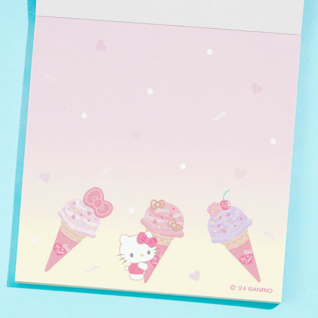 Hello Kitty Ice Cream Party Memo Pad