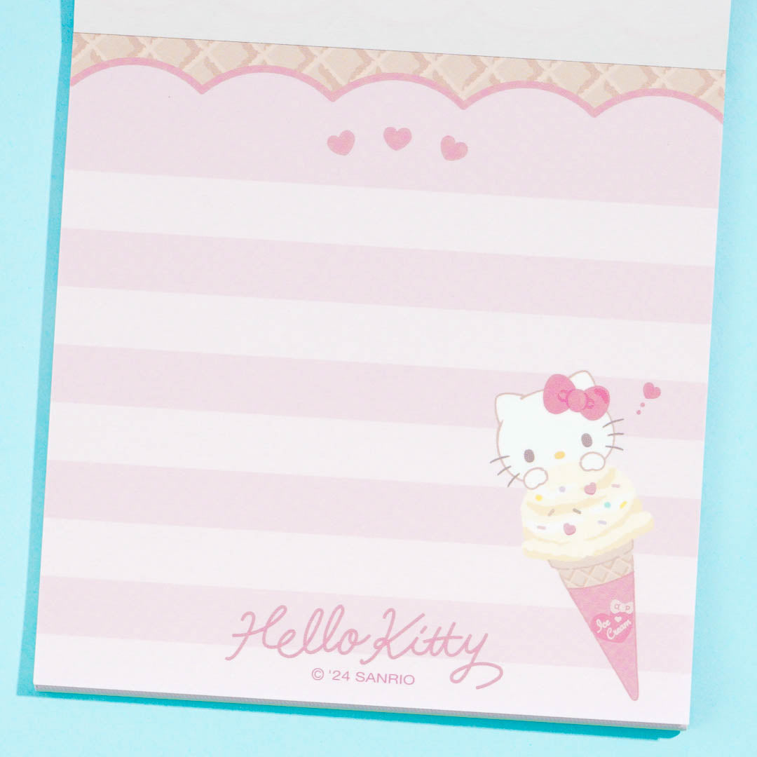 Hello Kitty Ice Cream Party Memo Pad