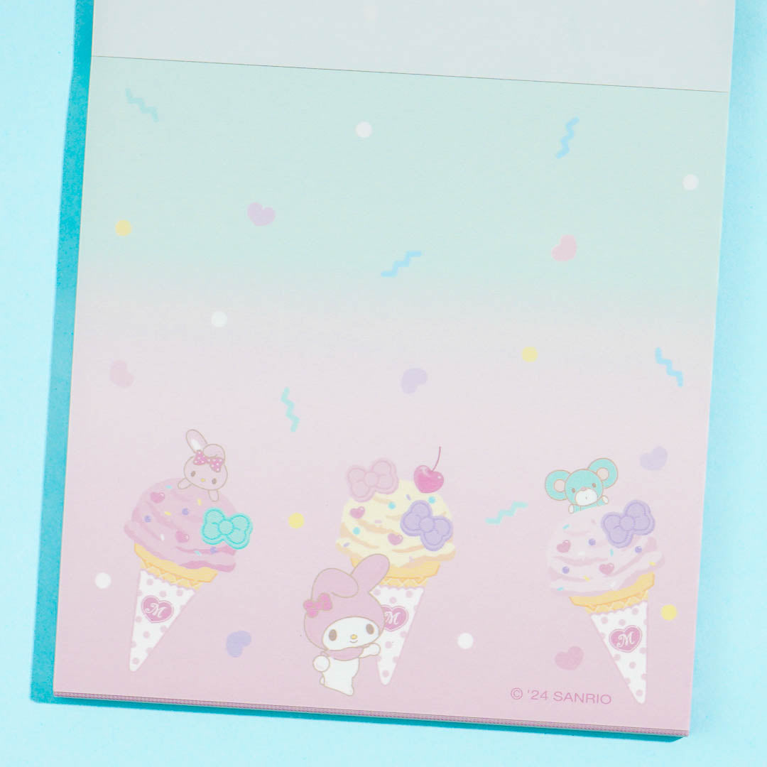 My Melody Ice Cream Party Memo Pad