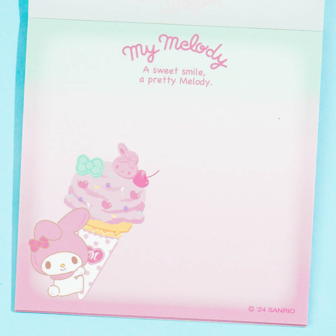 My Melody Ice Cream Party Memo Pad