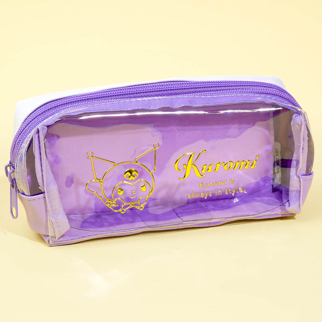 Kuromi Always In Style Twin Zipper Pen Case