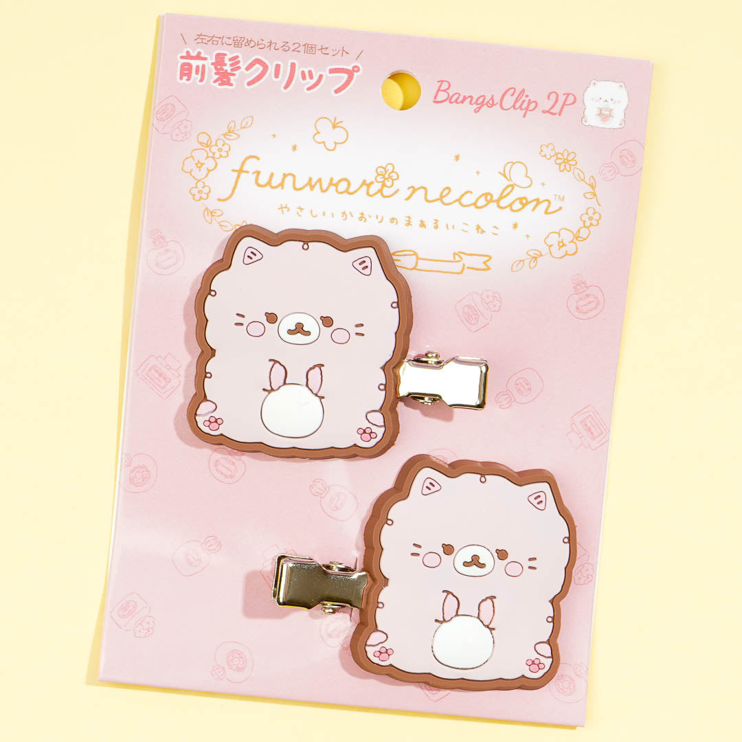 Funwari Necolon Pink Fluffy Cat Hair Clips