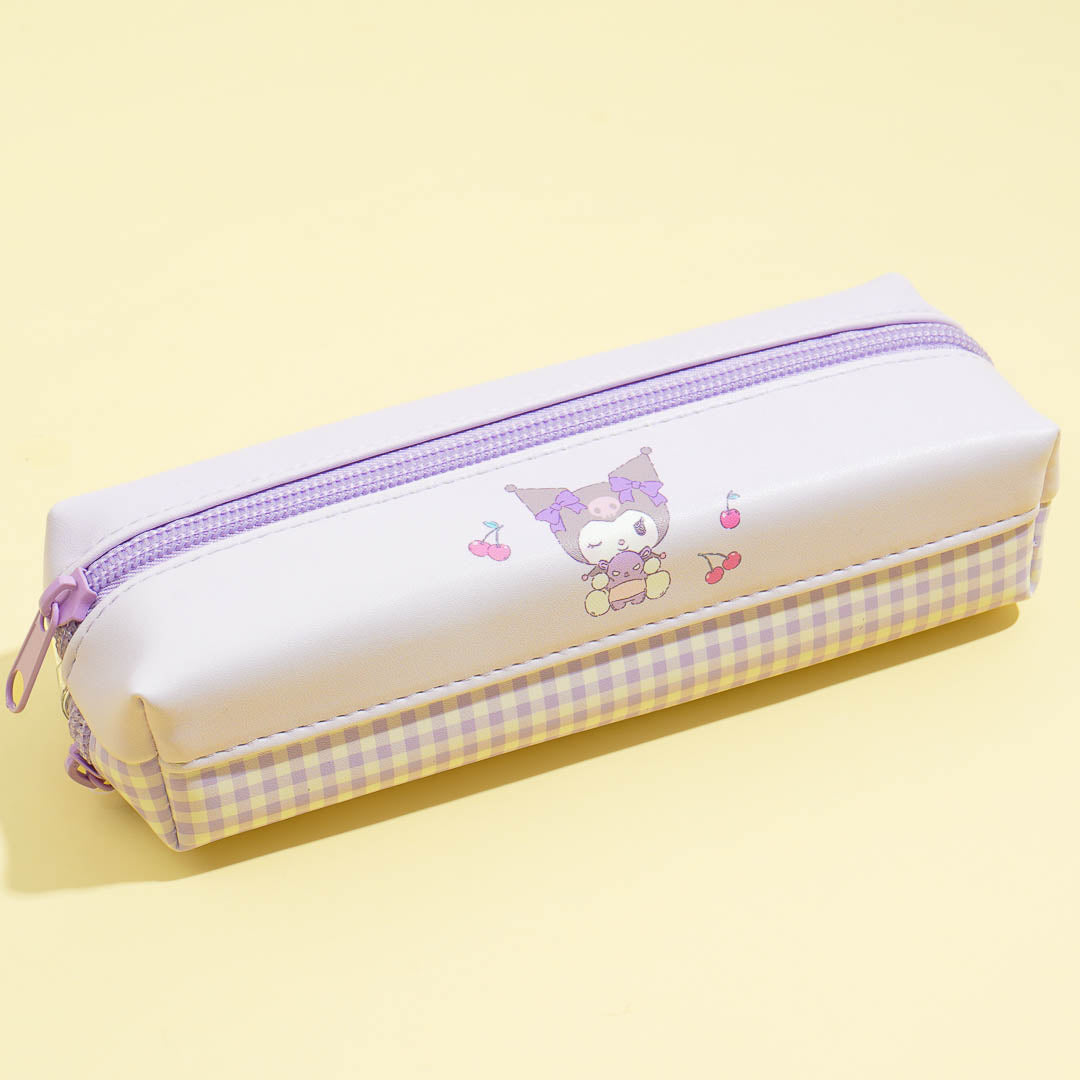 Kuromi Sleepy Twin Zipper Pencil Case