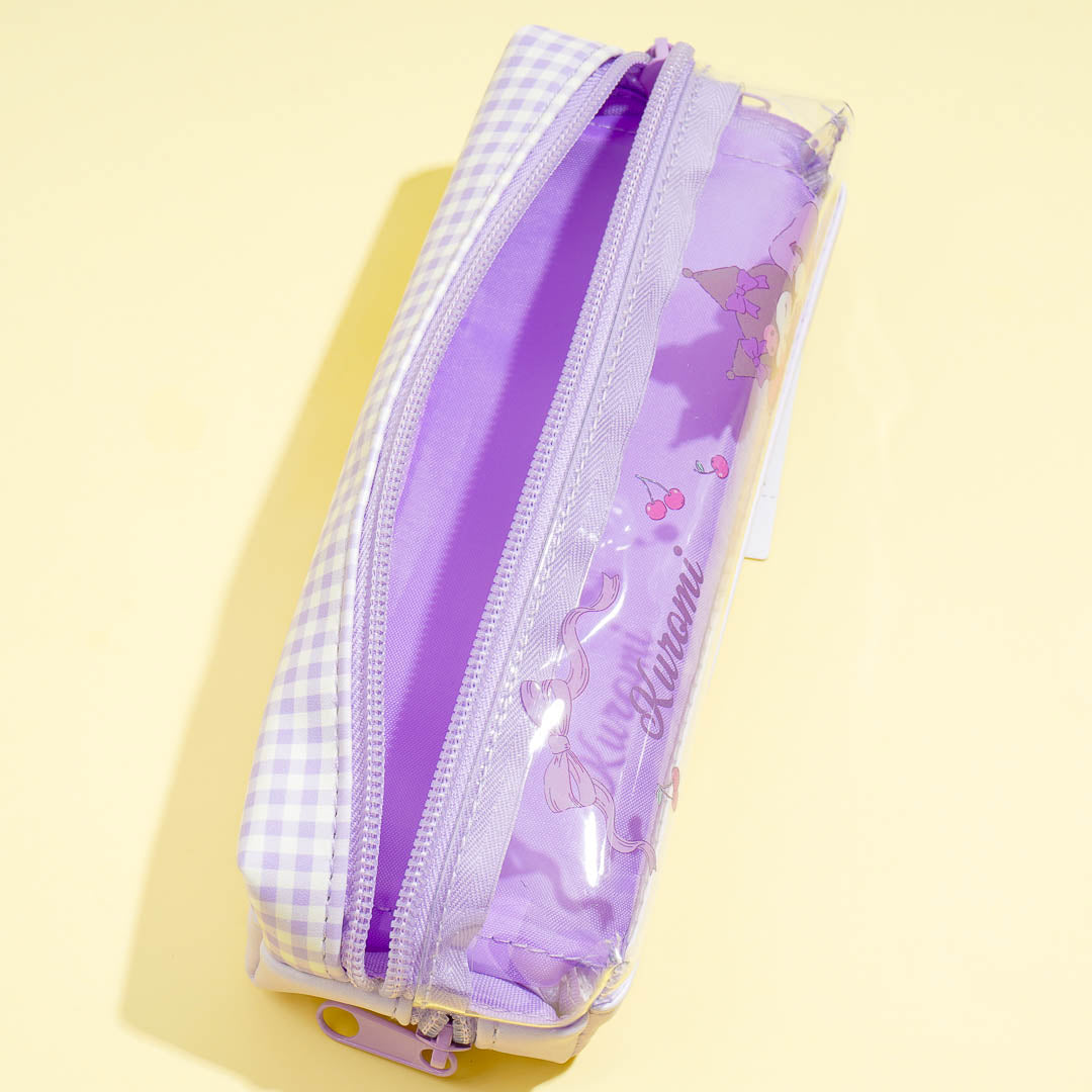 Kuromi Sleepy Twin Zipper Pencil Case