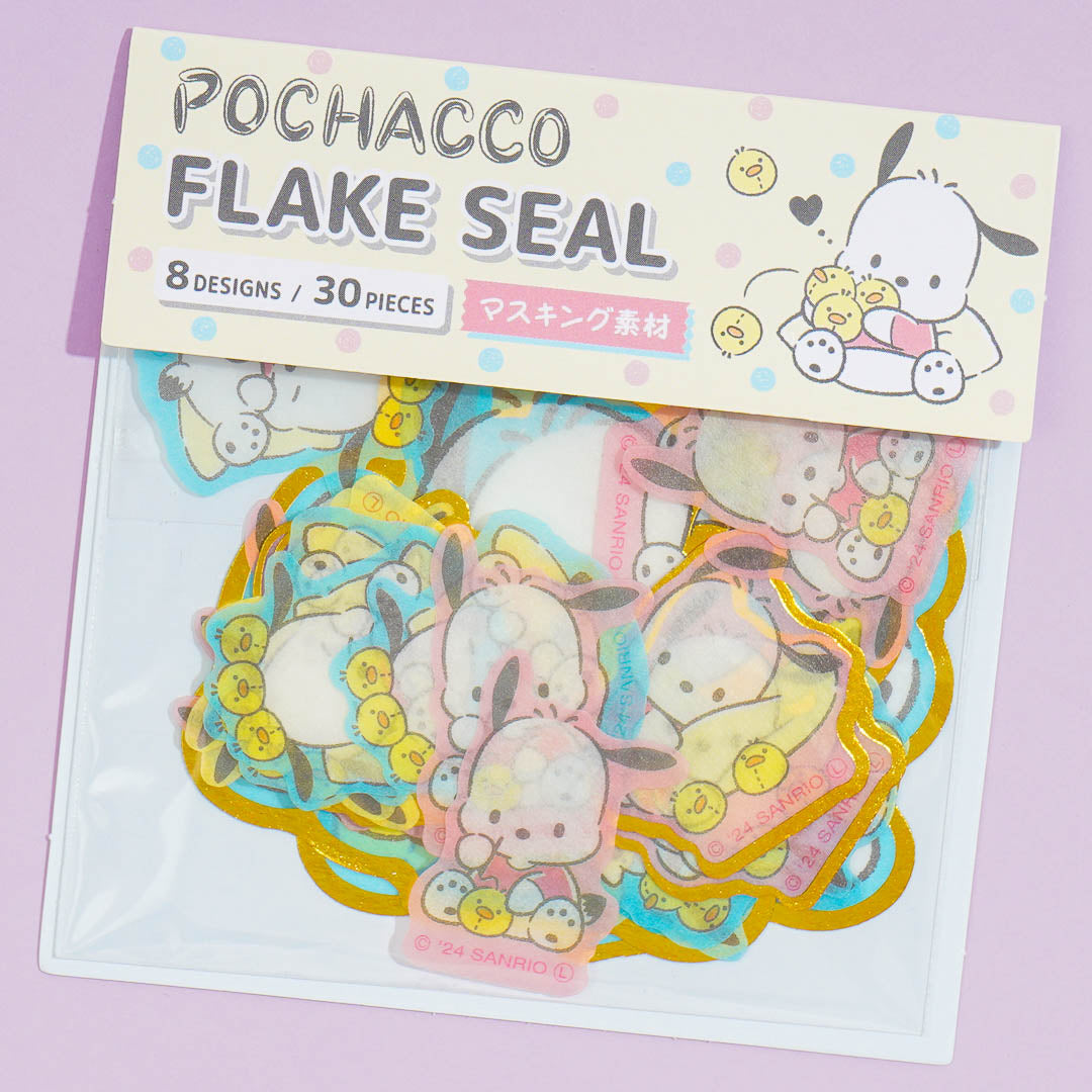 Pochacco Pi-chan Party Flake Stickers