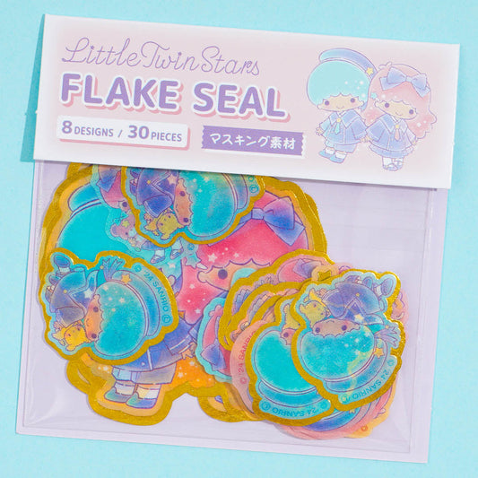 Little Twin Stars School Time Flake Stickers