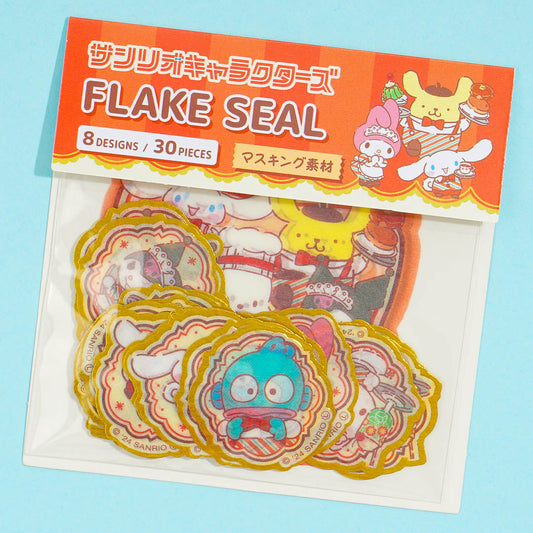 Sanrio Characters Kawaii Cafe Flake Stickers