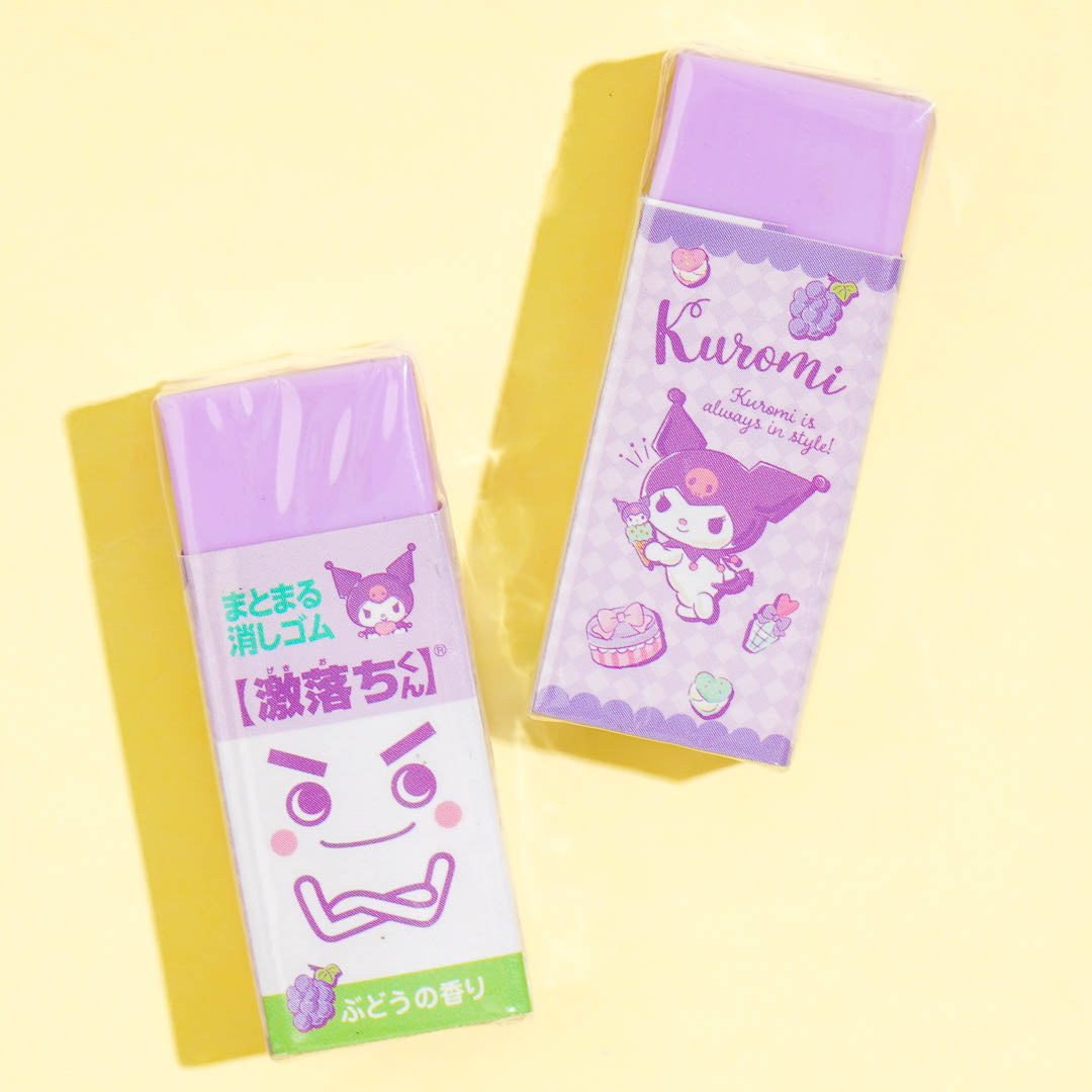 Kuromi x Gekiochi-kun Scented Eraser Set
