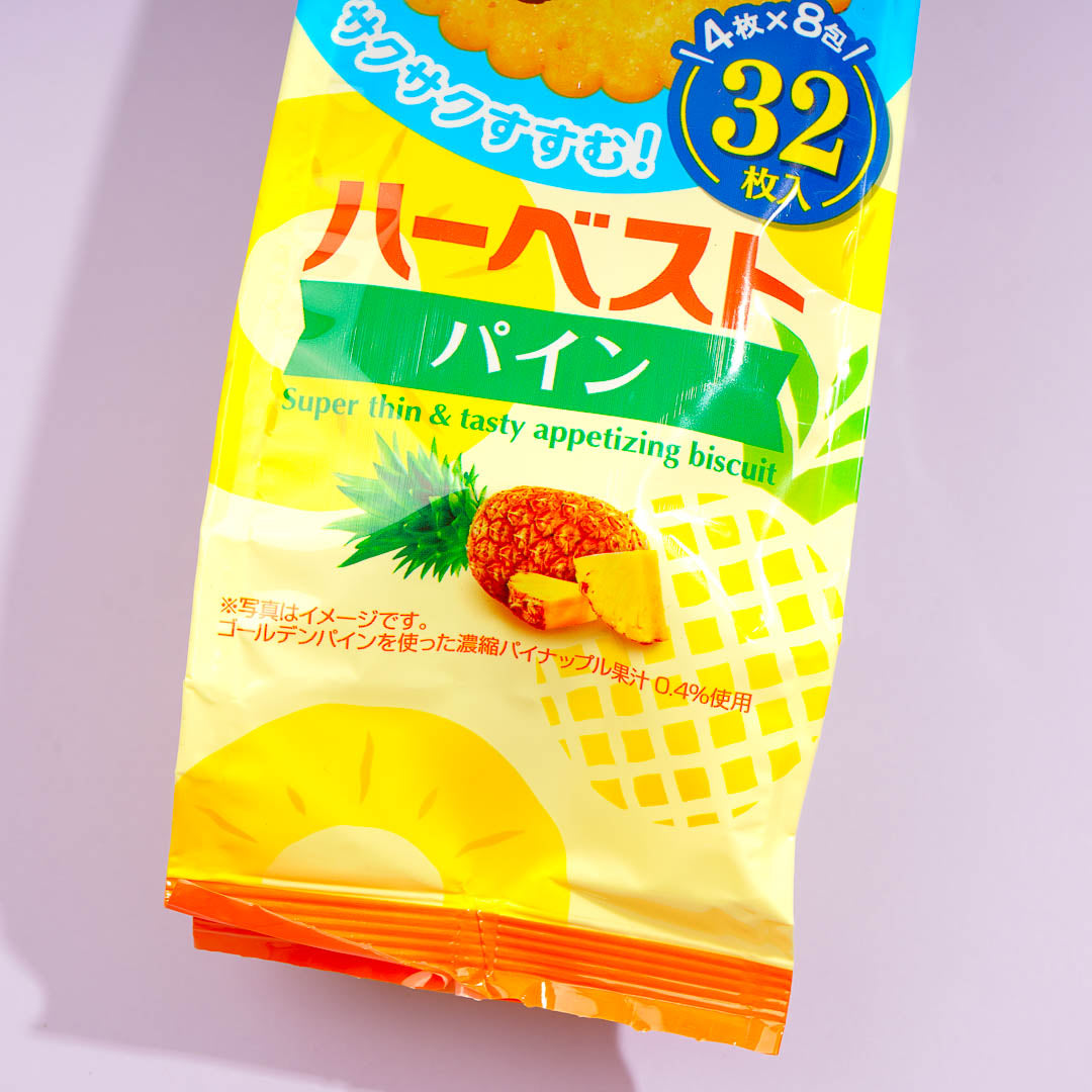 Tohato Smile Harvest Super Thin Biscuit Bag - Pineapple