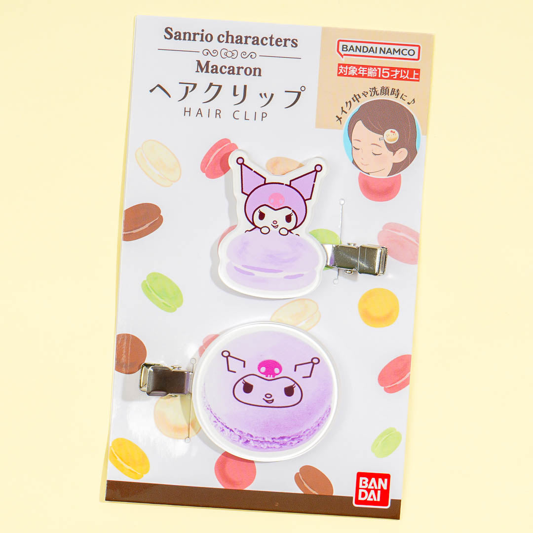Kuromi Macaron Hair Clip Set