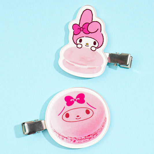 My Melody Macaron Hair Clip Set