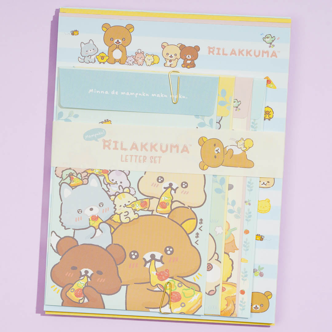 Rilakkuma Minna Pizza Letter Set