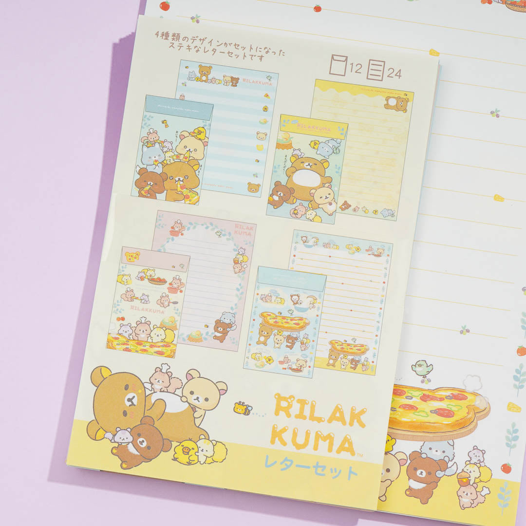 Rilakkuma Minna Pizza Letter Set