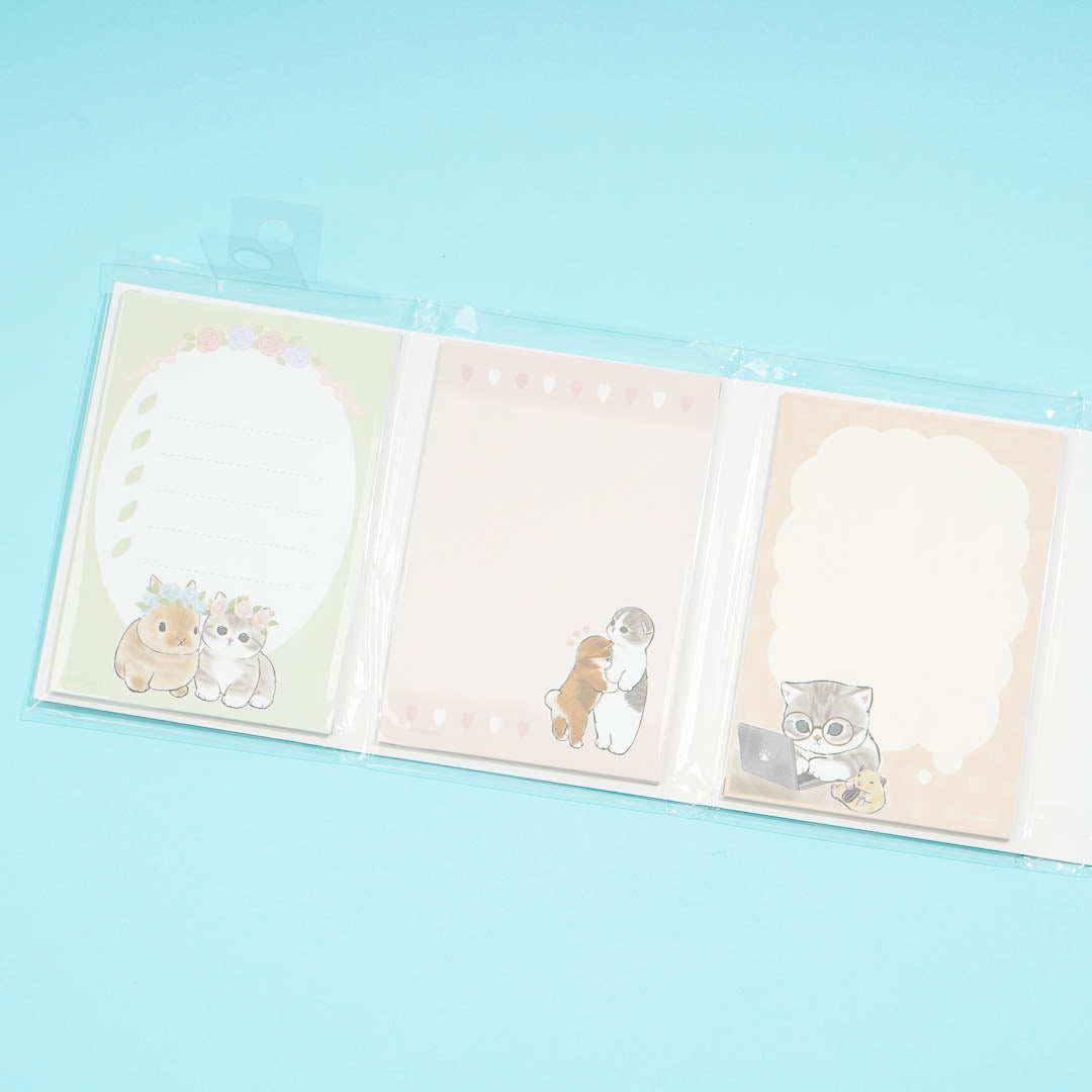 Mofusand Fluffy Animals Memo Pad Set