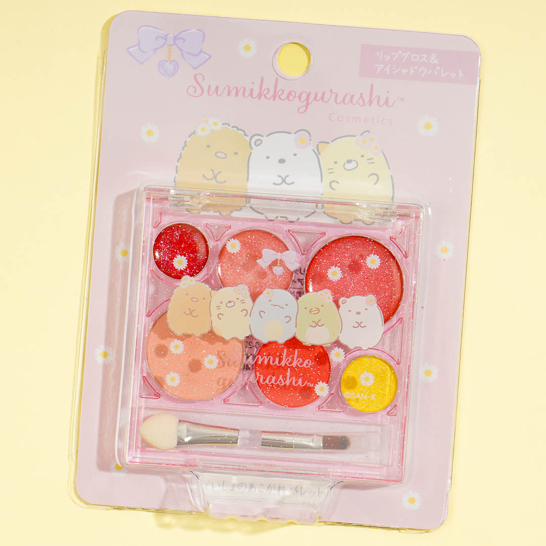 Sumikko Gurashi Lip Gloss & Eyeshadow Palette