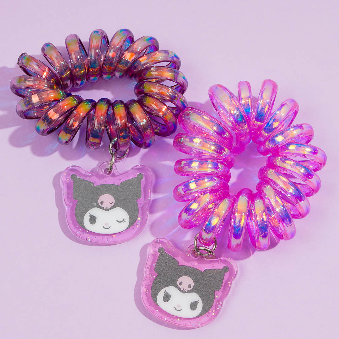 Kuromi Holographic Coil Tie Set