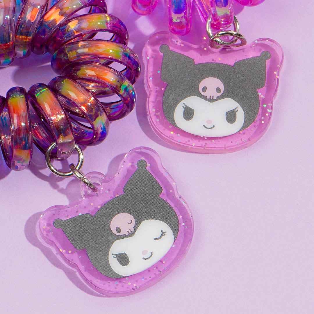 Kuromi Holographic Coil Tie Set