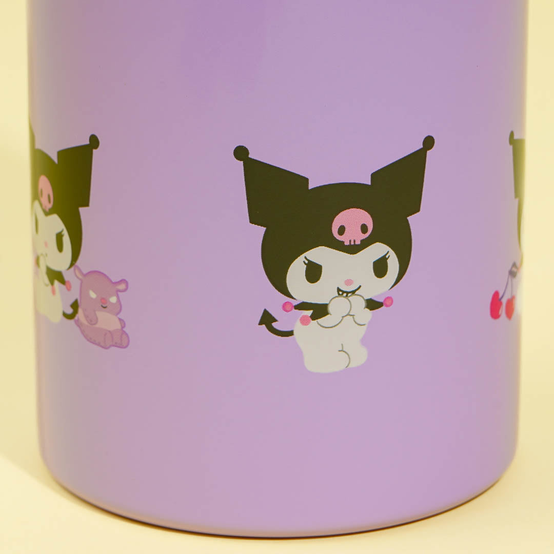 Kuromi Purple Charm Stainless Steel Bottle