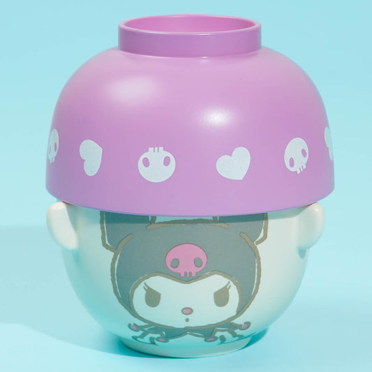 Kuromi Watercolor Rice & Soup Bowl Set