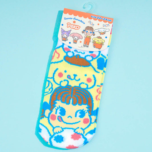 Pompompurin x Peko-Chan Socks