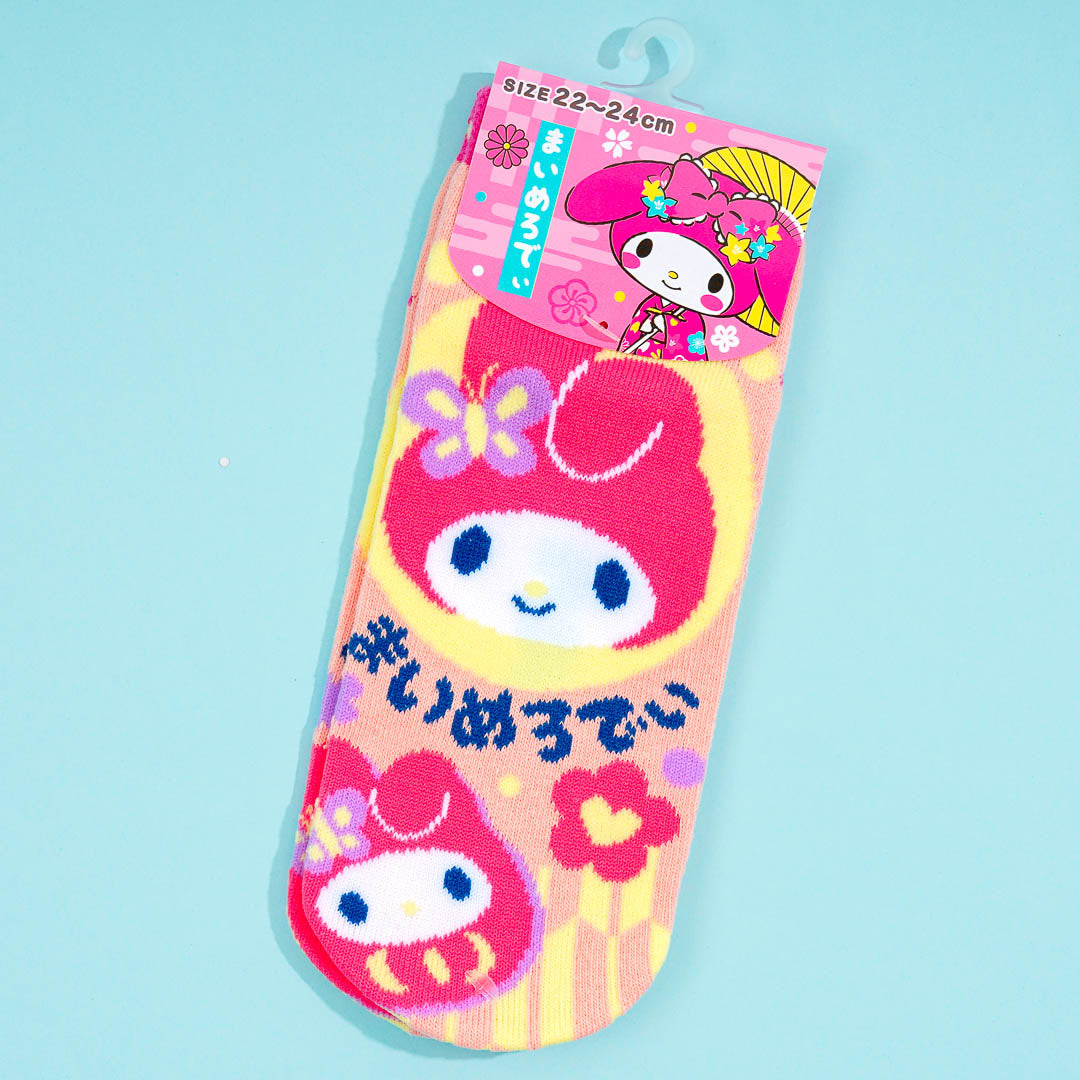My Melody Lucky Daruma Doll Socks