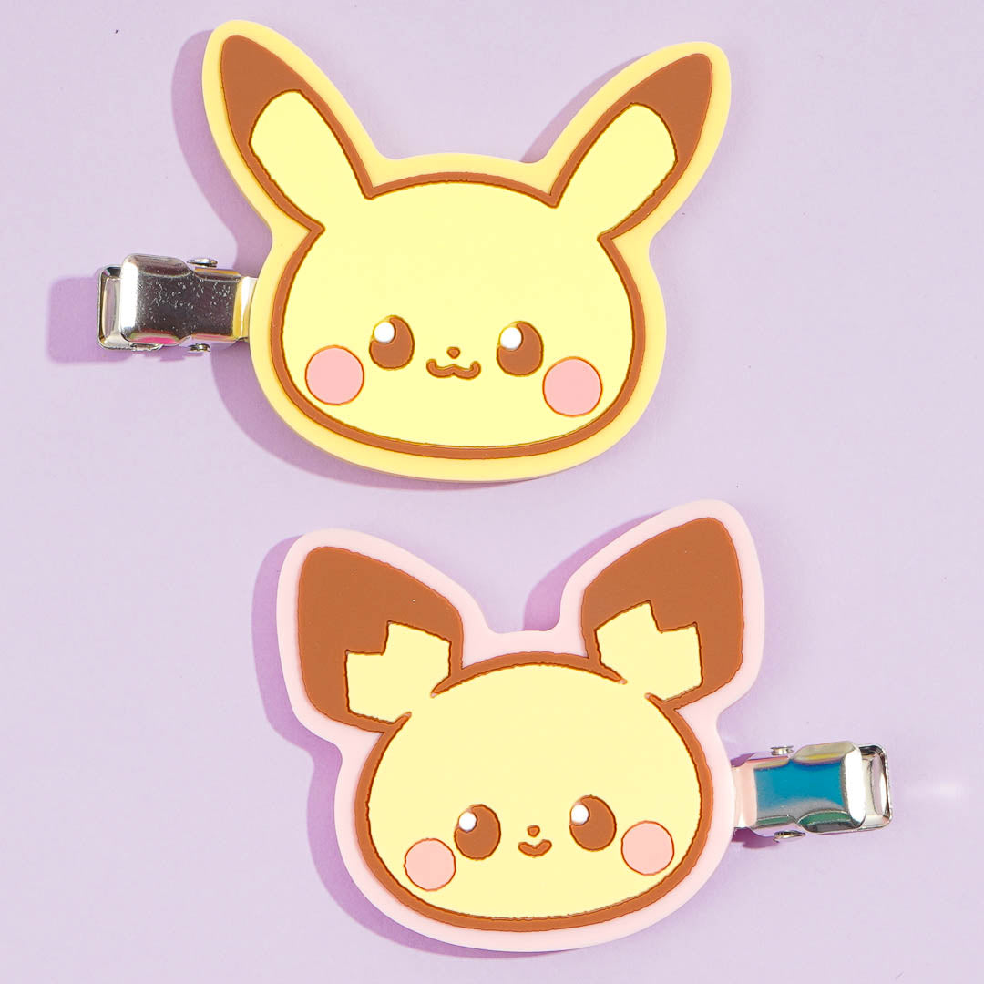 Pokemon Pikachu Pokepeace Hair Clip Set