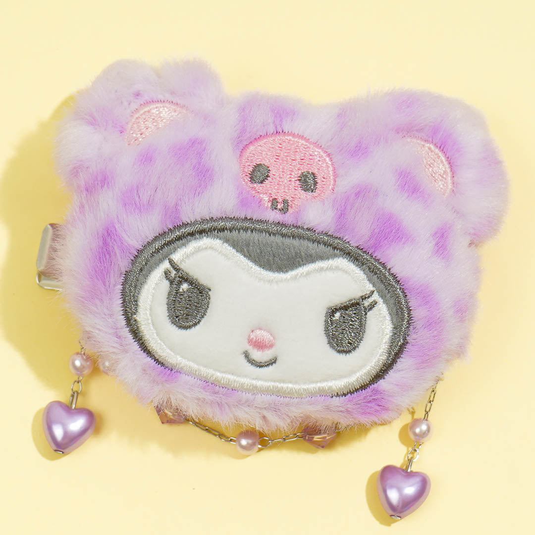 Kuromi Leopard Hair Clip