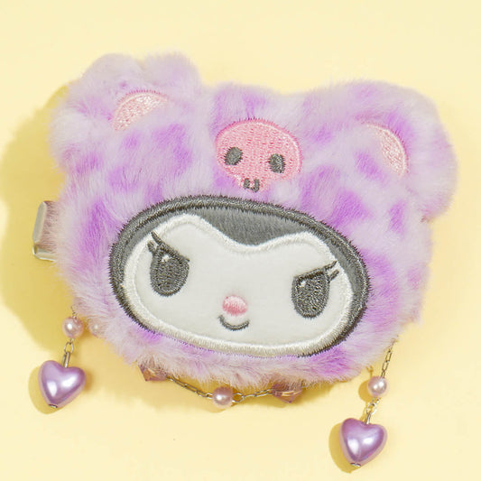 Kuromi Leopard Hair Clip