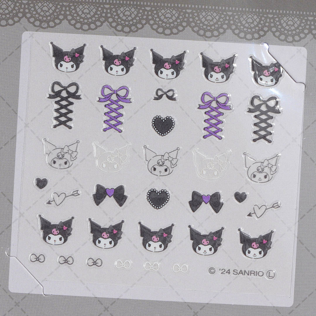 Kuromi Ribbony Nail Stickers