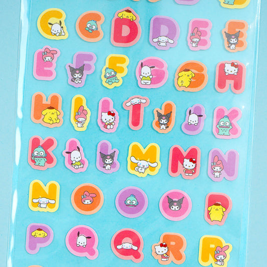 Sanrio Characters English Alphabet Stickers