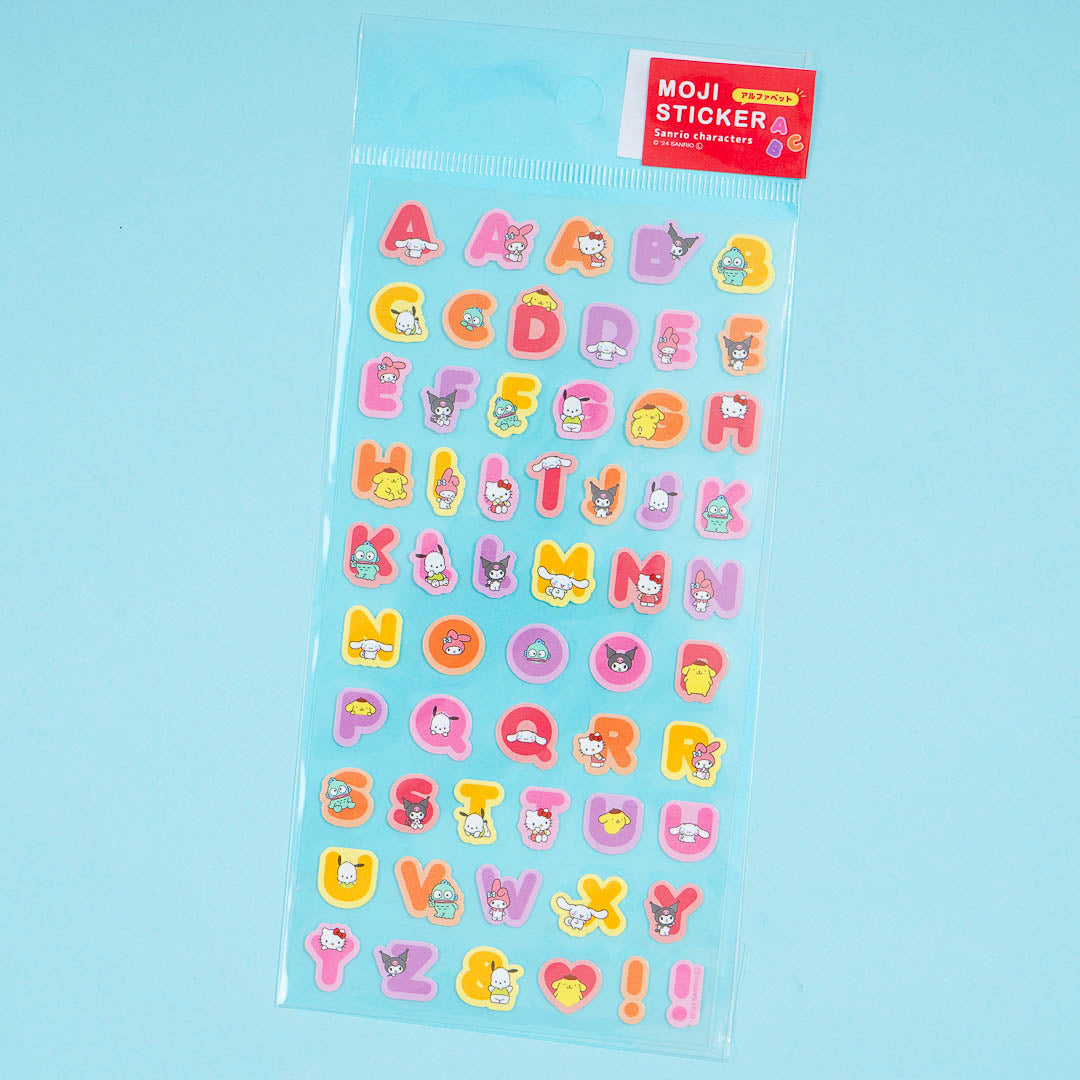 Sanrio Characters English Alphabet Stickers